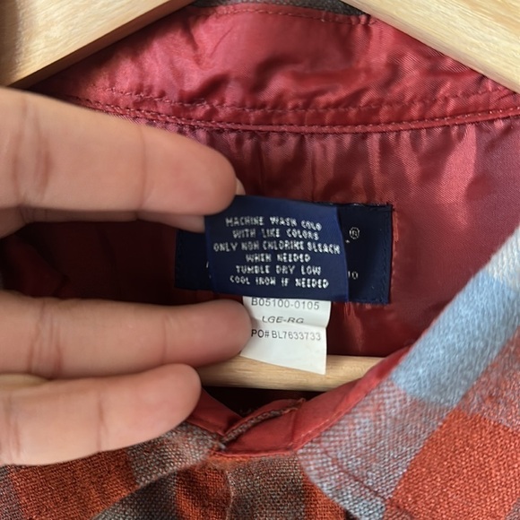 JOHN BLAIR Plaid Long Sleeve Button Down Shirt - Picture 4 of 7